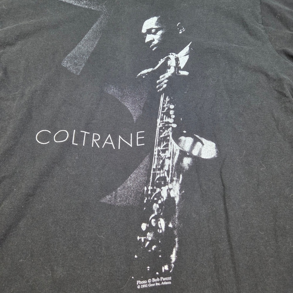 Vintage Fruit of the Loom 90's John Coltrane "Saxophone" T-shirt XL Made in USA